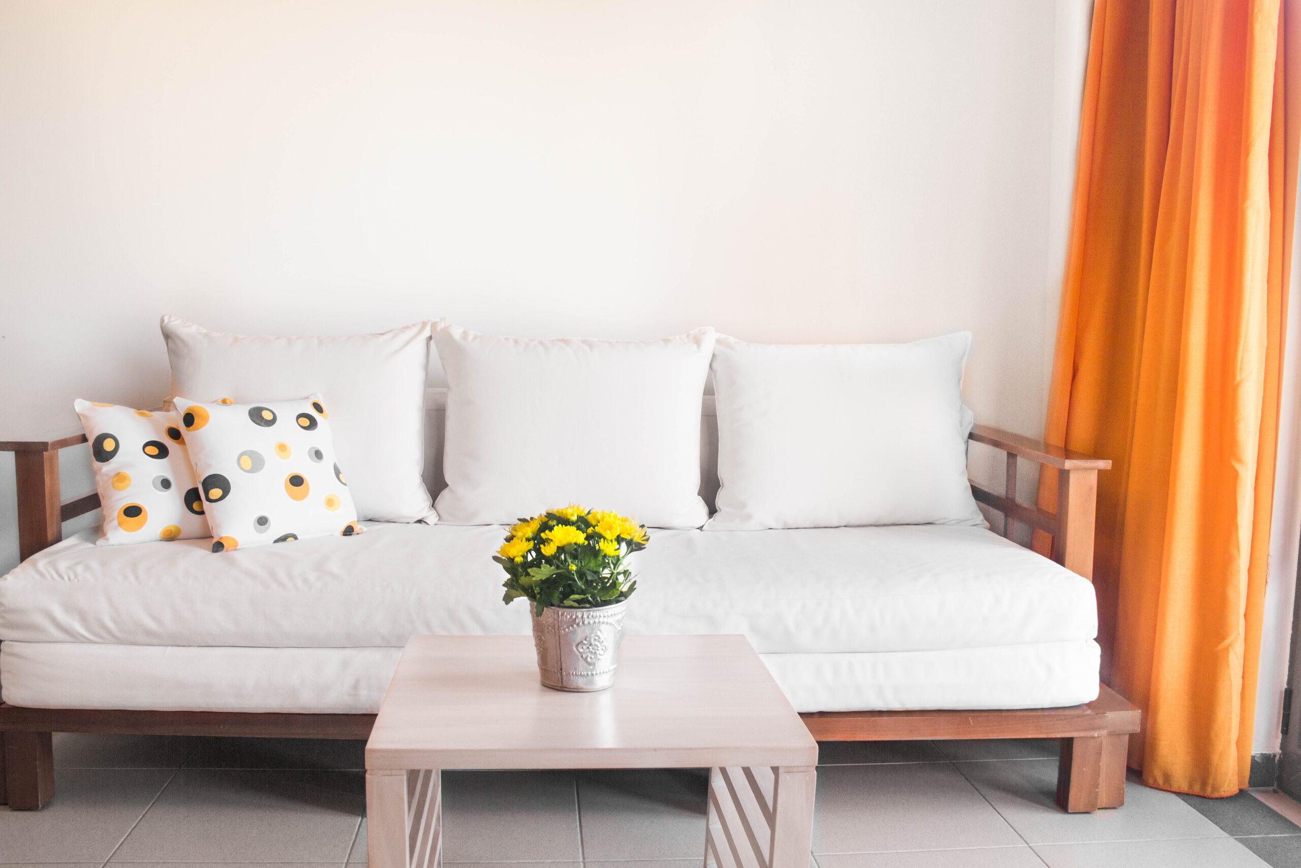 Comfortable Apartment Sofa of Pelagos Holidays Apartments